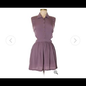 Black Poppy Size M Casual Dress in Purple